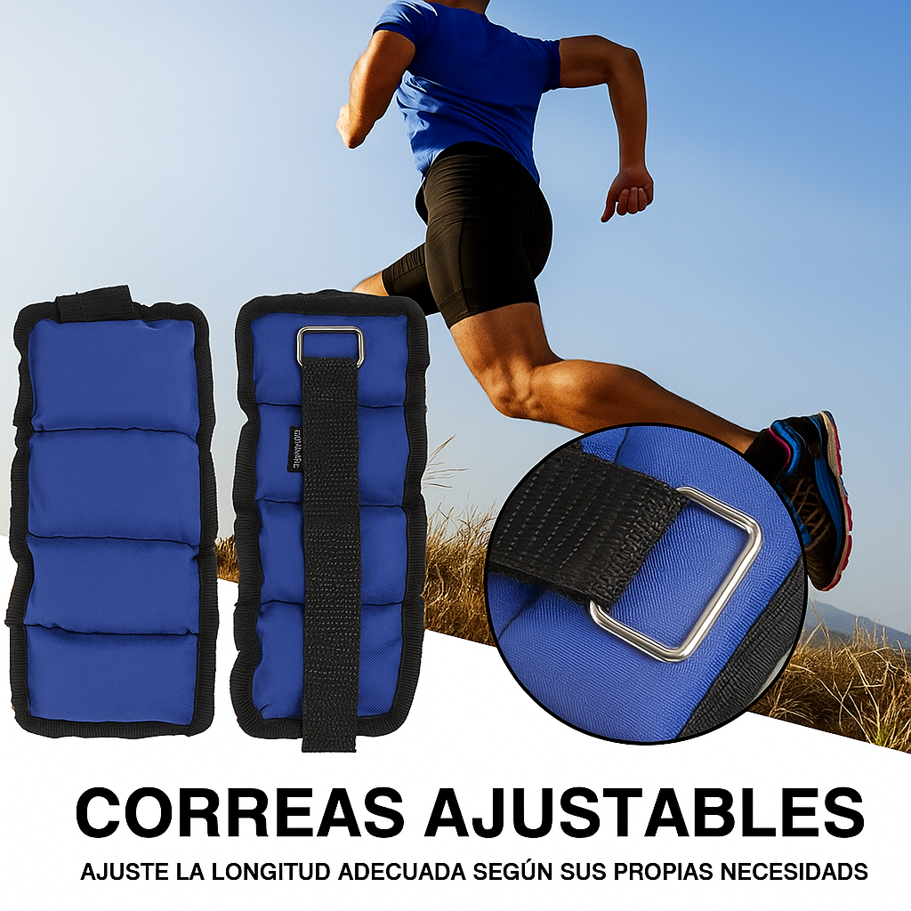 "Fortalece tu cuerpo desde casa con nuestras pesas 5kg para tobillos y muñecas"