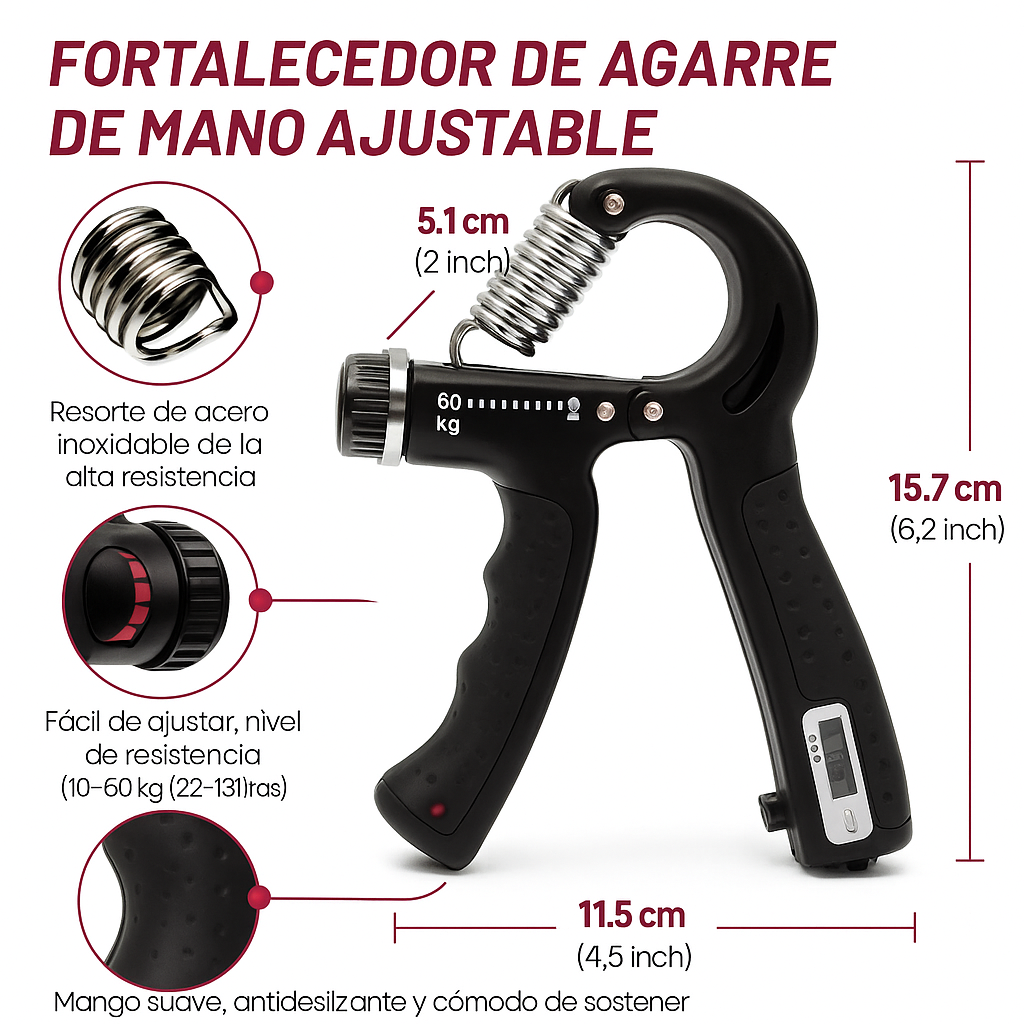 🏋️♂️ Fortalece tu agarre desde casa: Kit completo de entrenamiento manual