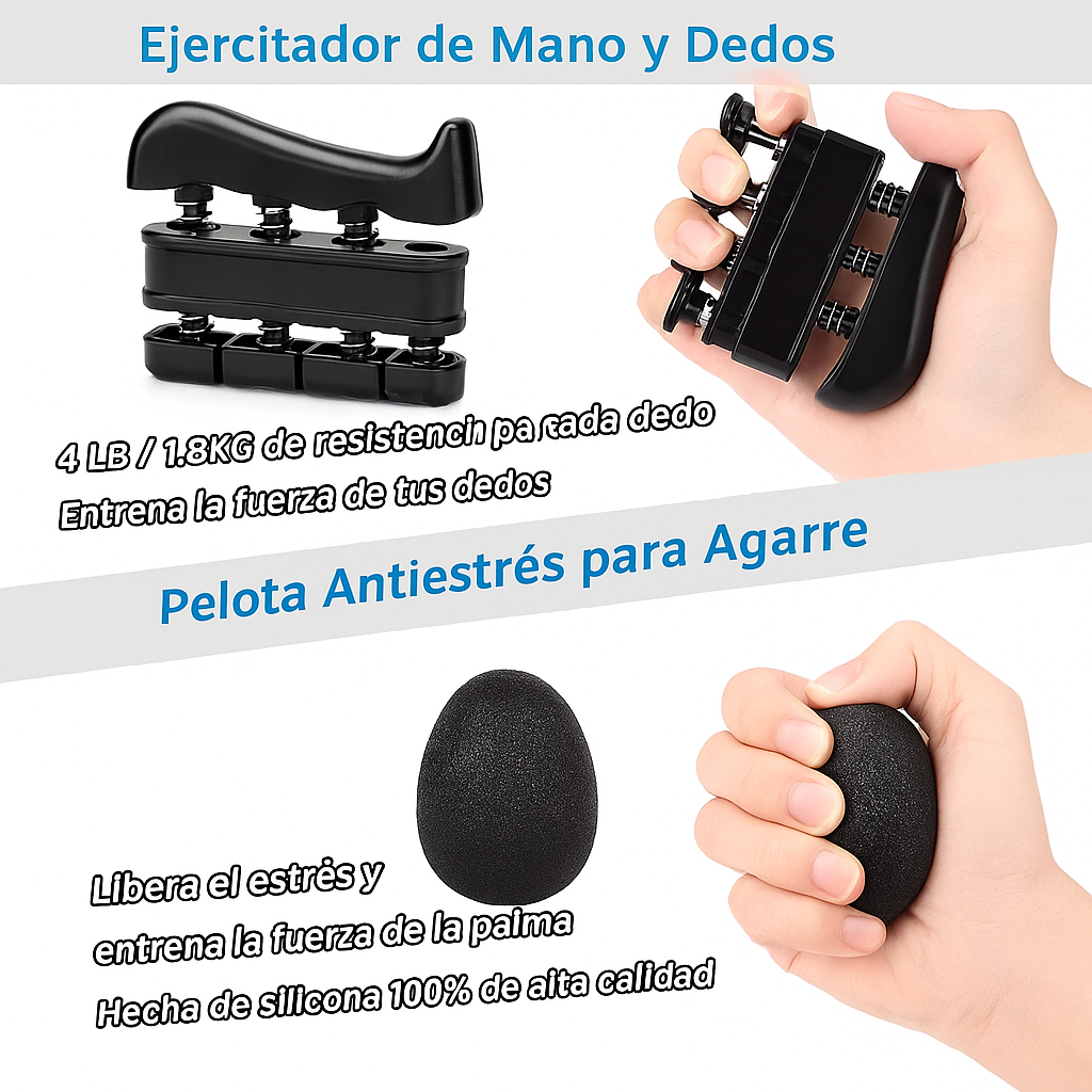 🏋️♂️ Fortalece tu agarre desde casa: Kit completo de entrenamiento manual