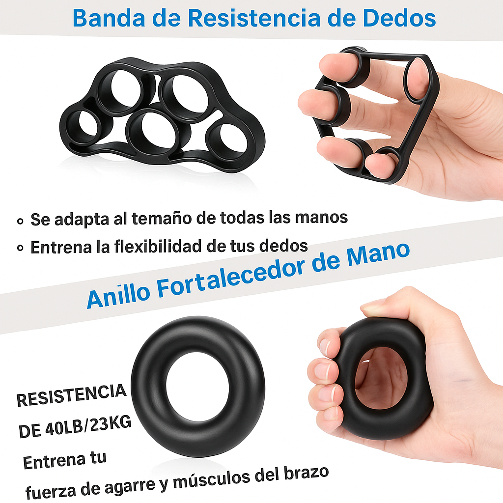 🏋️♂️ Fortalece tu agarre desde casa: Kit completo de entrenamiento manual