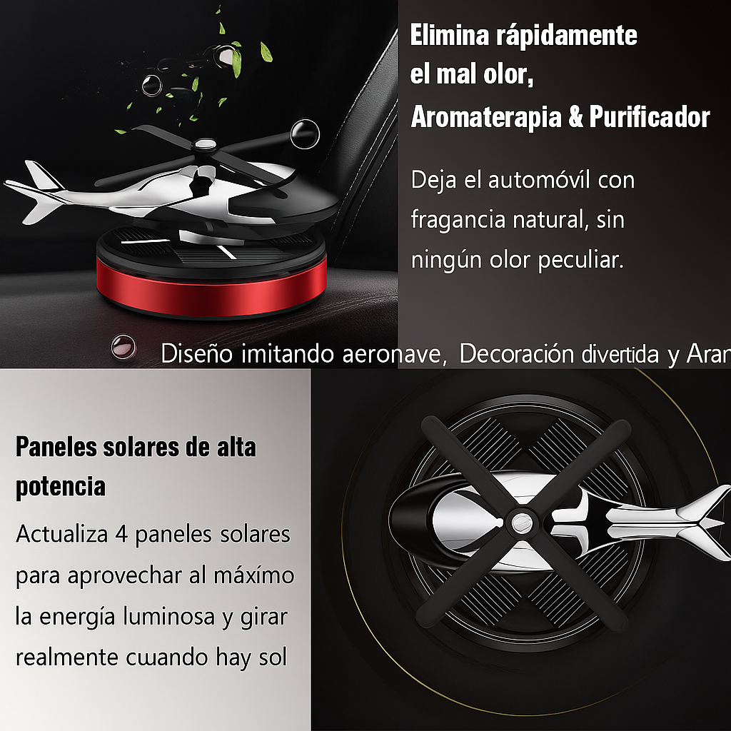 🚁 Aromatizador Solar en Forma de Helicóptero: Purifica y Decora tu Vehículo