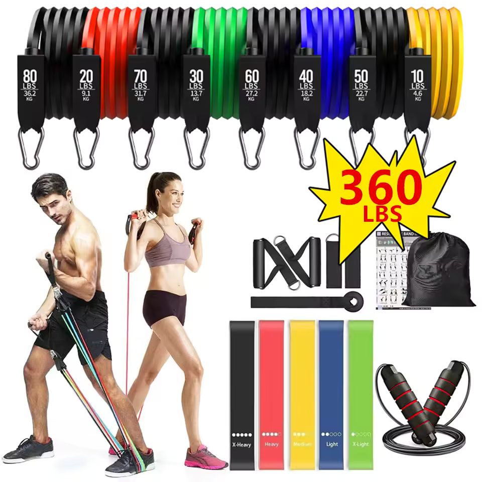 🔥 Fortalece tu Cuerpo en Casa: Rodillo Abdominal + Bandas de Resistencia Incluidas 🔥
