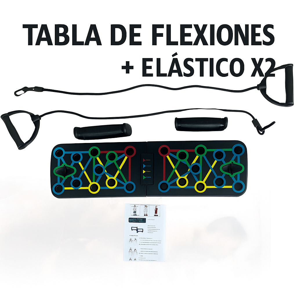 Tabla Push: Entrena en Casa, tonifica Todo tu Cuerpo con un Solo Equipo