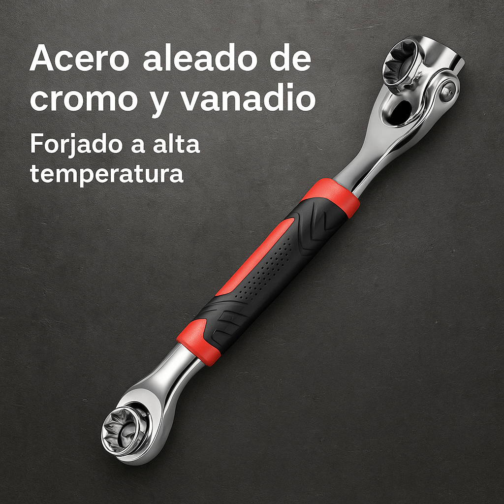 🔧 Llave 48 en 1: Ahorra espacio y repara todo con una sola herramienta