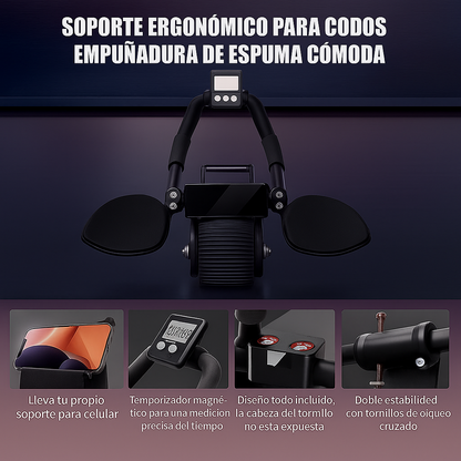 🔥 Fortalece tu Cuerpo en Casa: Rodillo Abdominal + Bandas de Resistencia Incluidas 🔥