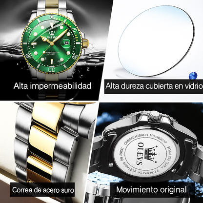 "Rolex Submariner: Reloj de Lujo Sobrio y Elegante"