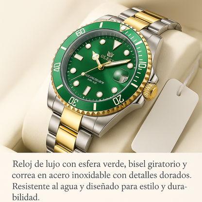 "Rolex Submariner: Reloj de Lujo Sobrio y Elegante"