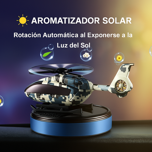 🚁 Aromatizador Solar en Forma de Helicóptero: Purifica y Decora tu Vehículo