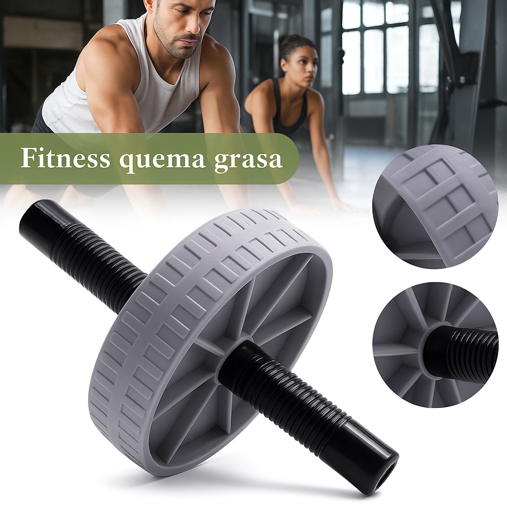 “Entrena todo tu cuerpo: rueda + tabla push-up en un solo kit”