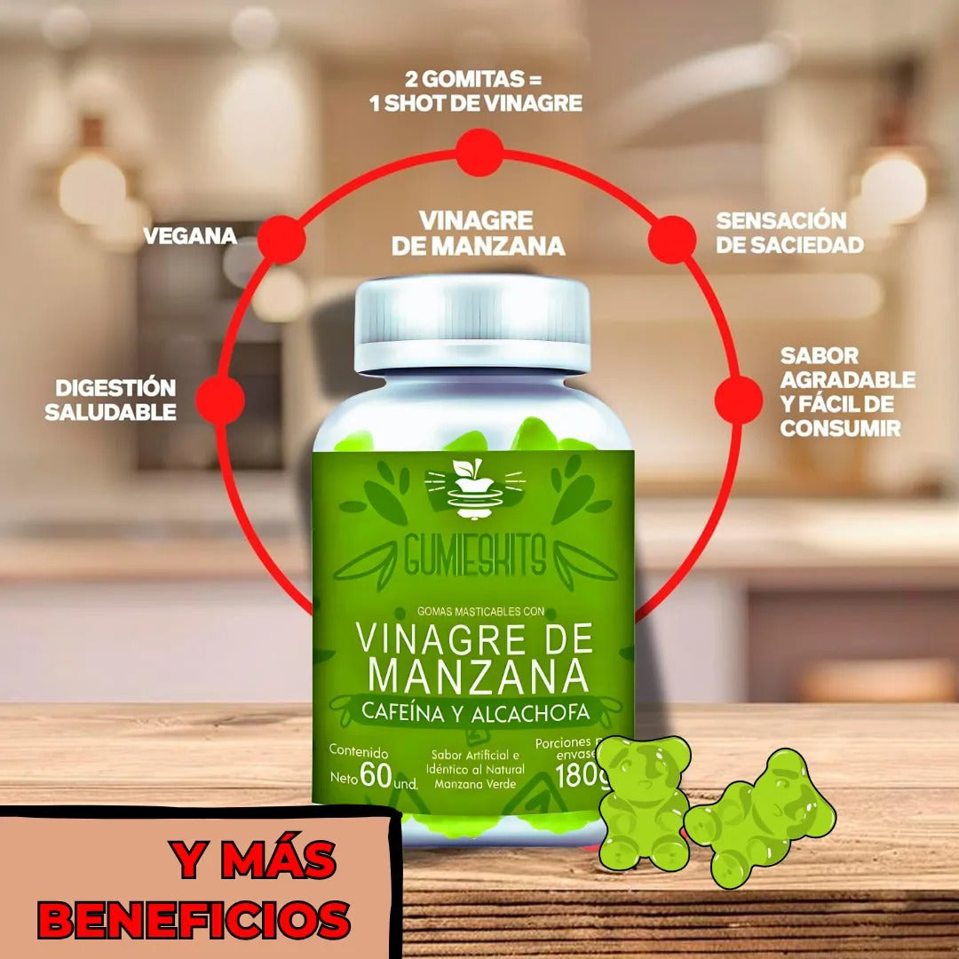 Gomitas con Vinagre de Manzana: Aumenta Tu Energía y Apoya Tu Bienestar Digestivo