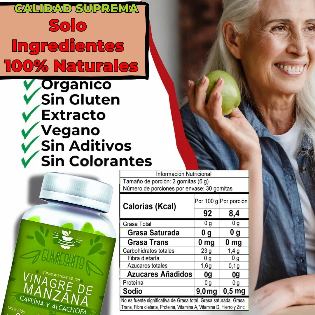 Gomitas con Vinagre de Manzana: Aumenta Tu Energía y Apoya Tu Bienestar Digestivo
