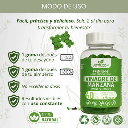 Gomitas con Vinagre de Manzana: Aumenta Tu Energía y Apoya Tu Bienestar Digestivo