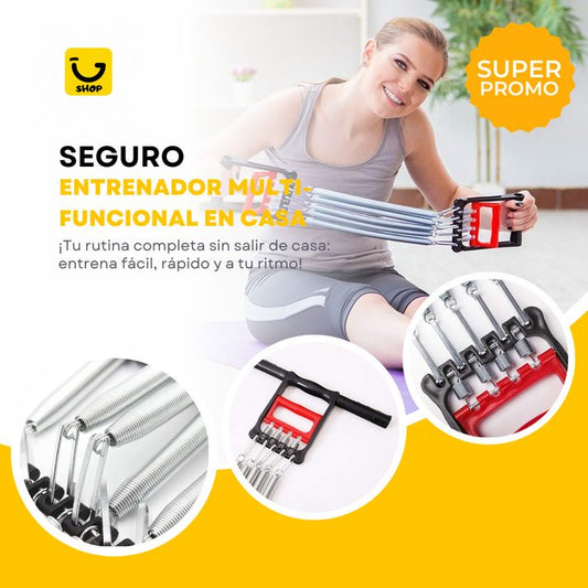 Ejercitador de Resorte Multifuncional – Fortalece Todo tu Cuerpo desde Casa